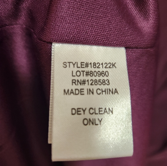 One By Eight Women's Cocktail Dress Wine Metallic Sleeveless Size 14 - Picture 7 of 8